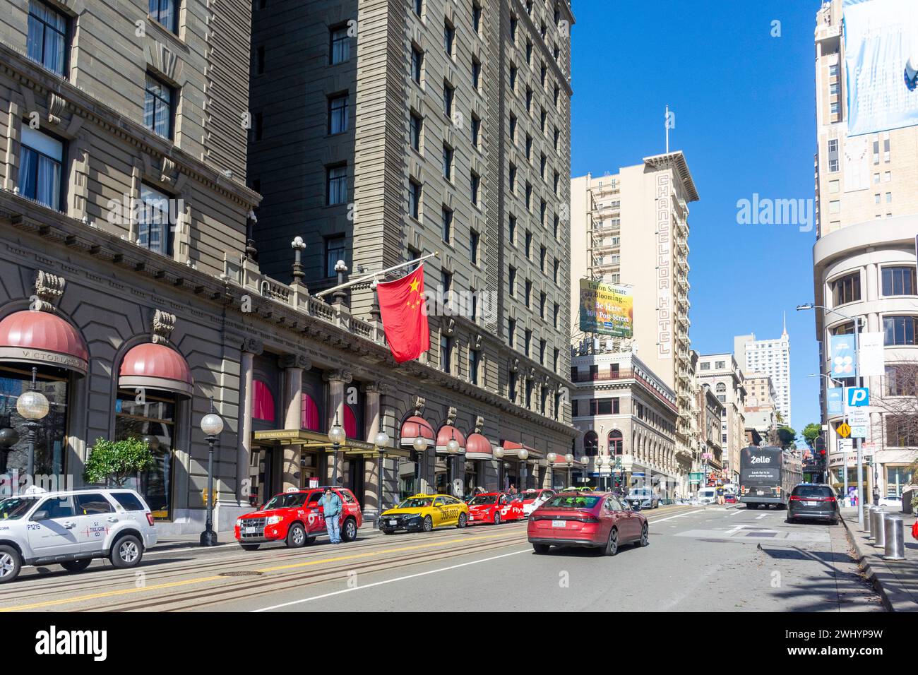 Powell Street, Union Square, San Francisco, California, Stati Uniti Foto Stock