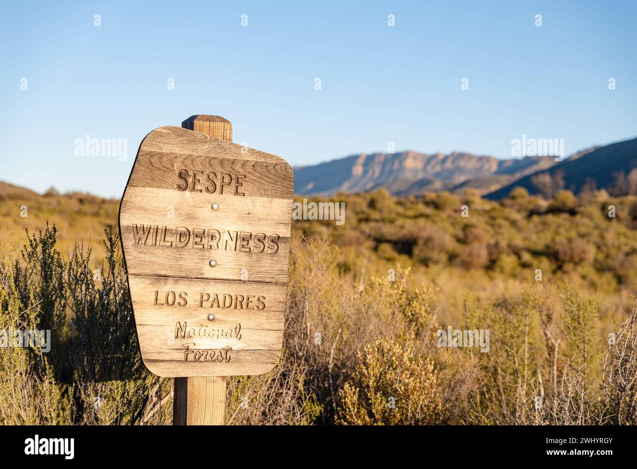 Sespe Wilderness, Ojai California, sole brillante, tramonto, gite in montagna, formazioni di arenaria, natura, paesaggio, natura selvaggia, avventura all'aperto Foto Stock