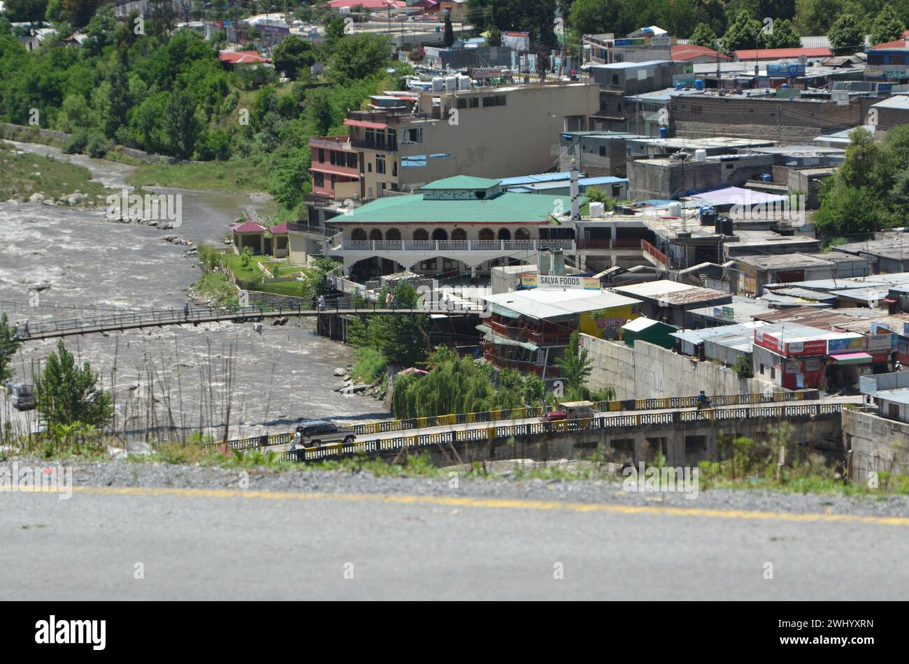 Balakot City KP Pakistan Fotografia Foto Stock