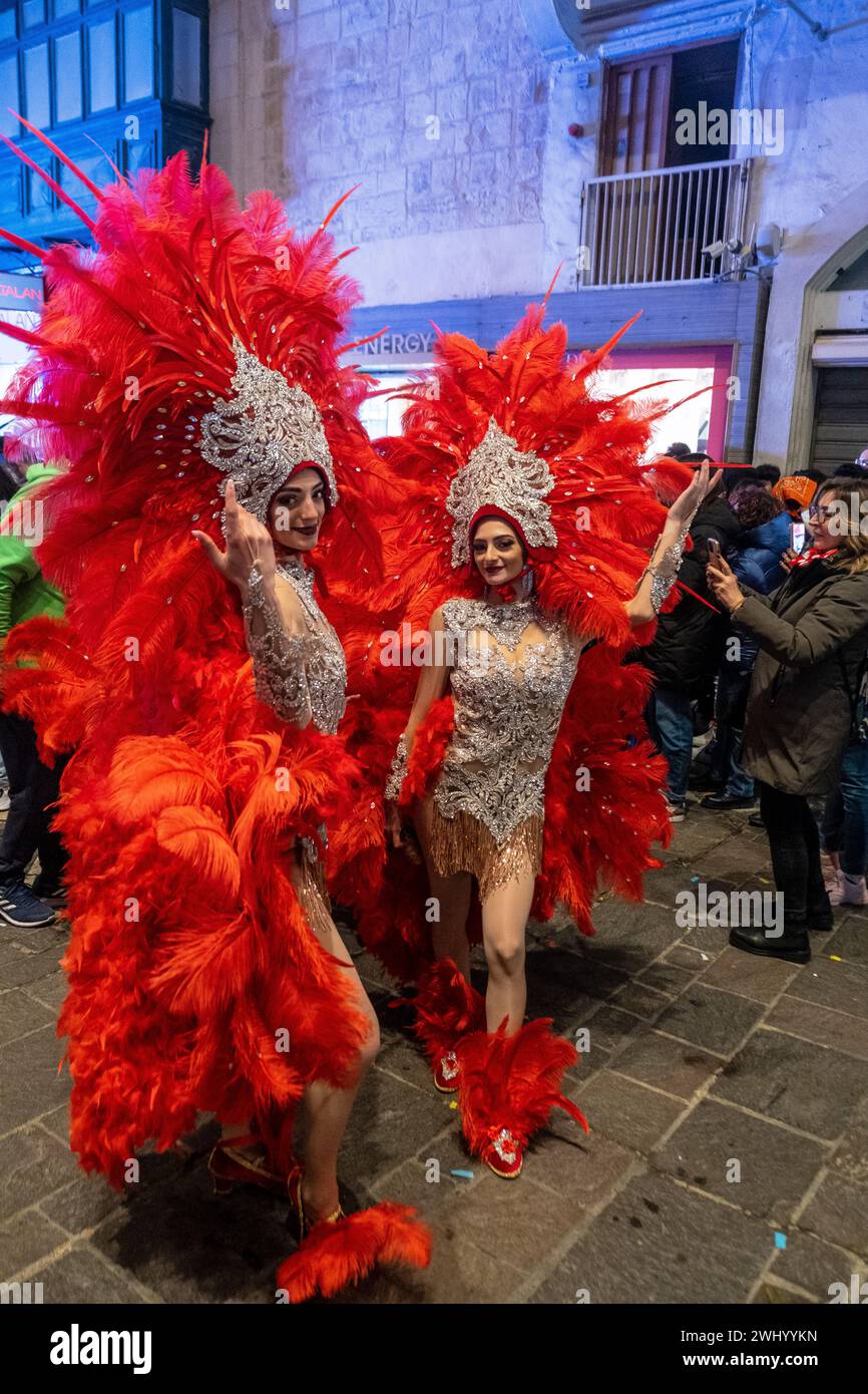 Carnevale di Malta 2024, Valletta, Malta Foto Stock