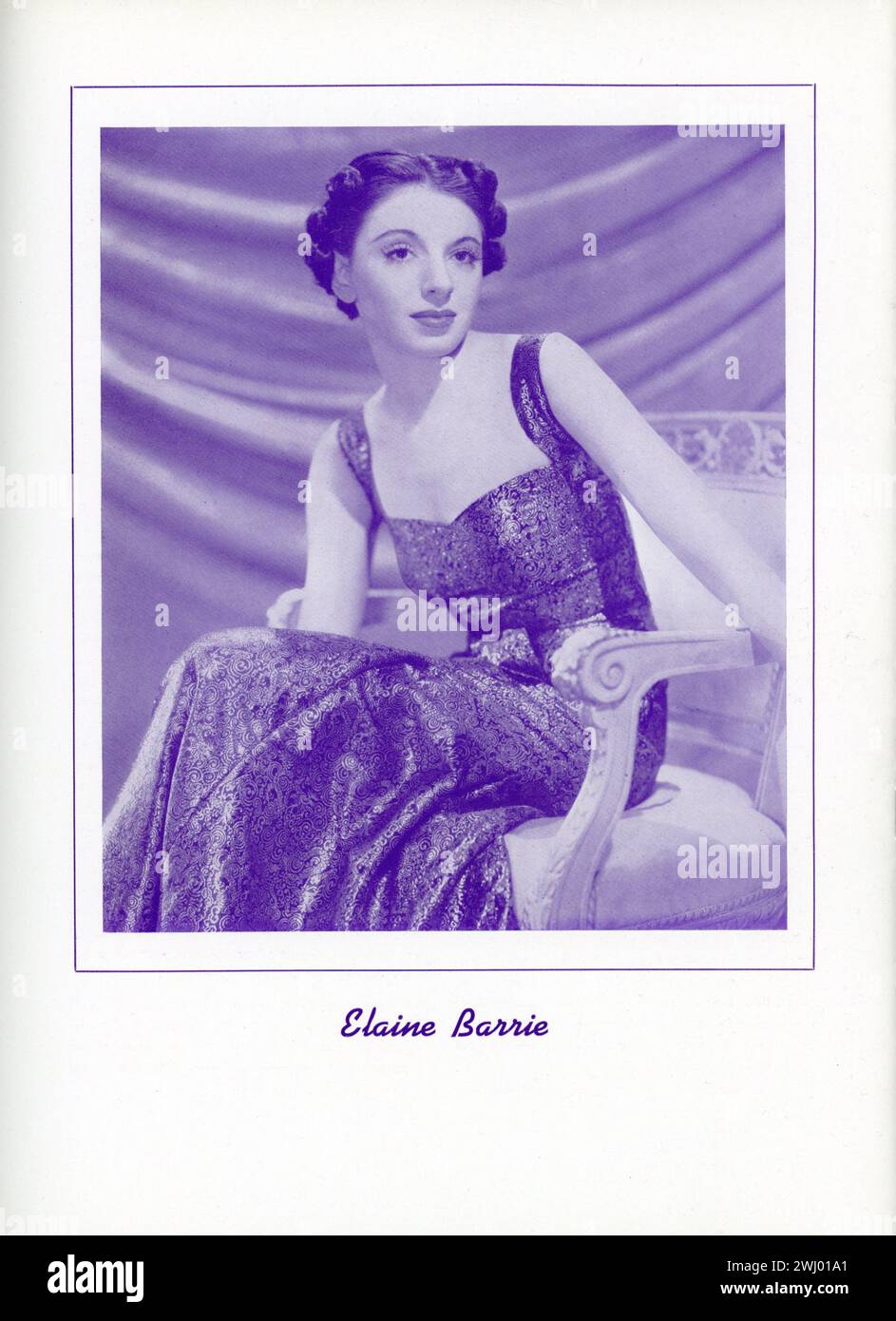 ELAINE BARRIE (Mrs. JOHN BARRYMORE) nella nuova commedia MY DEAR CHILDREN 1940 regista OTTO PREMINGER scrittori Catherine Turney e Jerry Horwin prodotta da Richard Aldrich e Richard Myers al Belasco Theatre di Broadway, New York dal 31 gennaio al 18 maggio 1940 Foto Stock