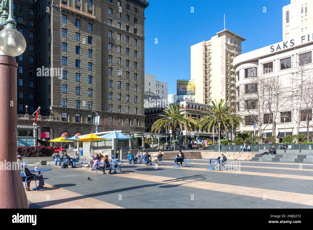 Union Square, San Francisco, California, Stati Uniti Foto Stock