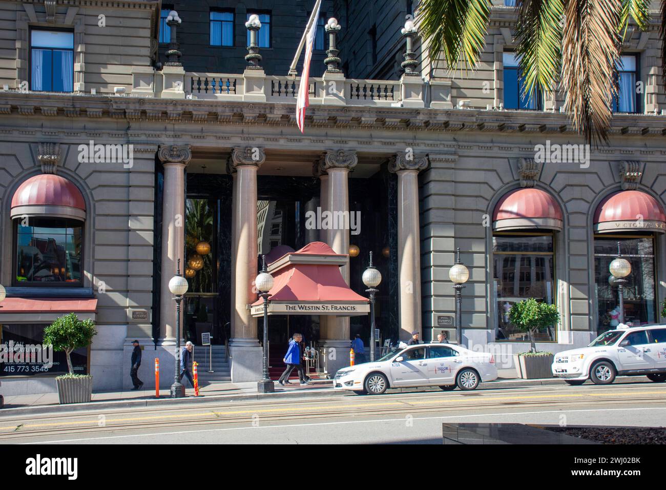 The Westin St Francis Hotel, Powell Street, Union Square, San Francisco, California, Stati Uniti Foto Stock