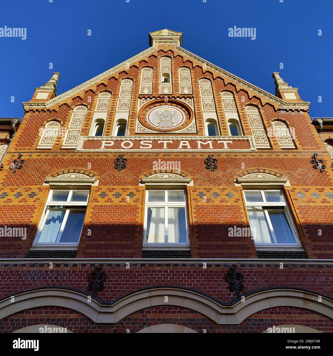 Imperial, ufficio postale elencato sull'isola Frisone orientale di Norderney, bassa Sassonia, Germania, Europa Foto Stock