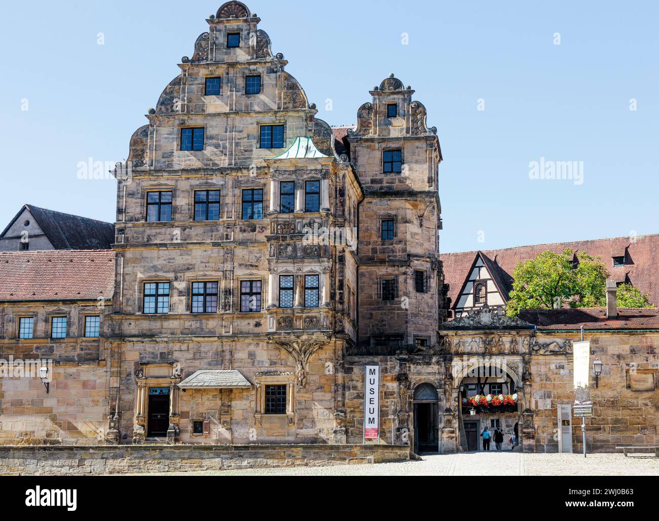 Bamberga, Old Court, complesso di edifici storici, città di montagna, germania Foto Stock