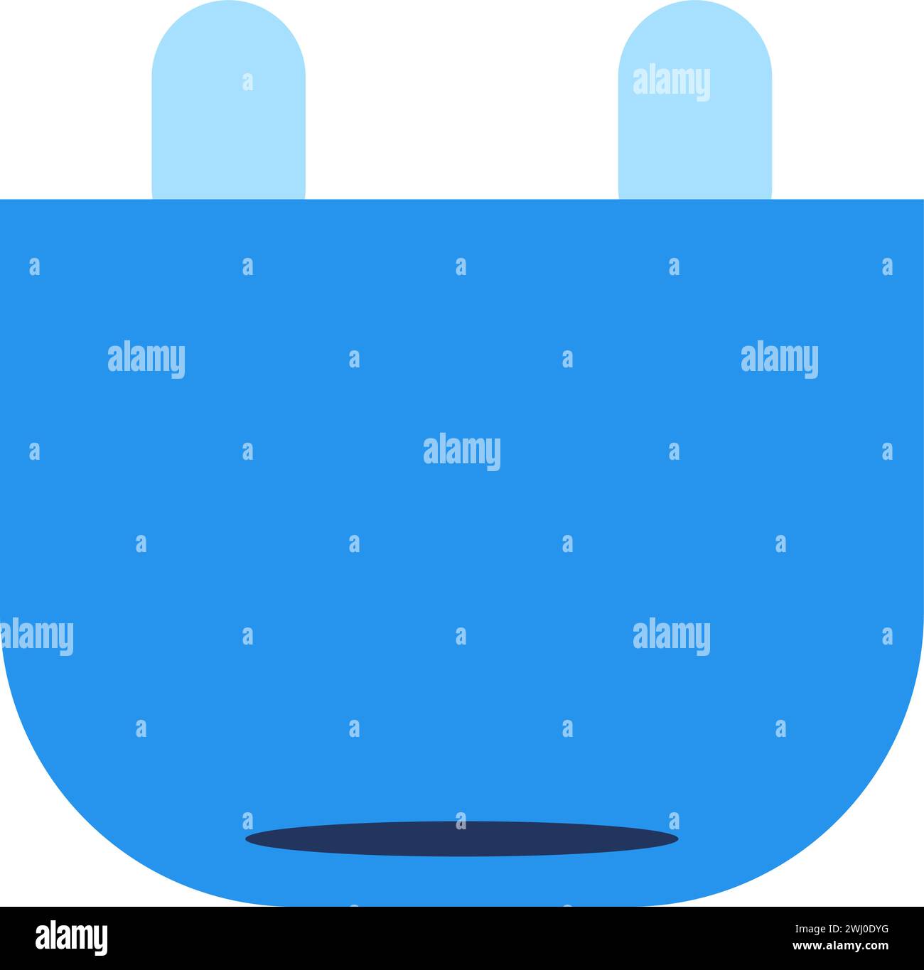 Adattatore elettrico. Elettricità e tensione, elemento tecno astratto per un design tecnologico moderno e retrò. Semplice pittogramma vettoriale di colore isolato Illustrazione Vettoriale