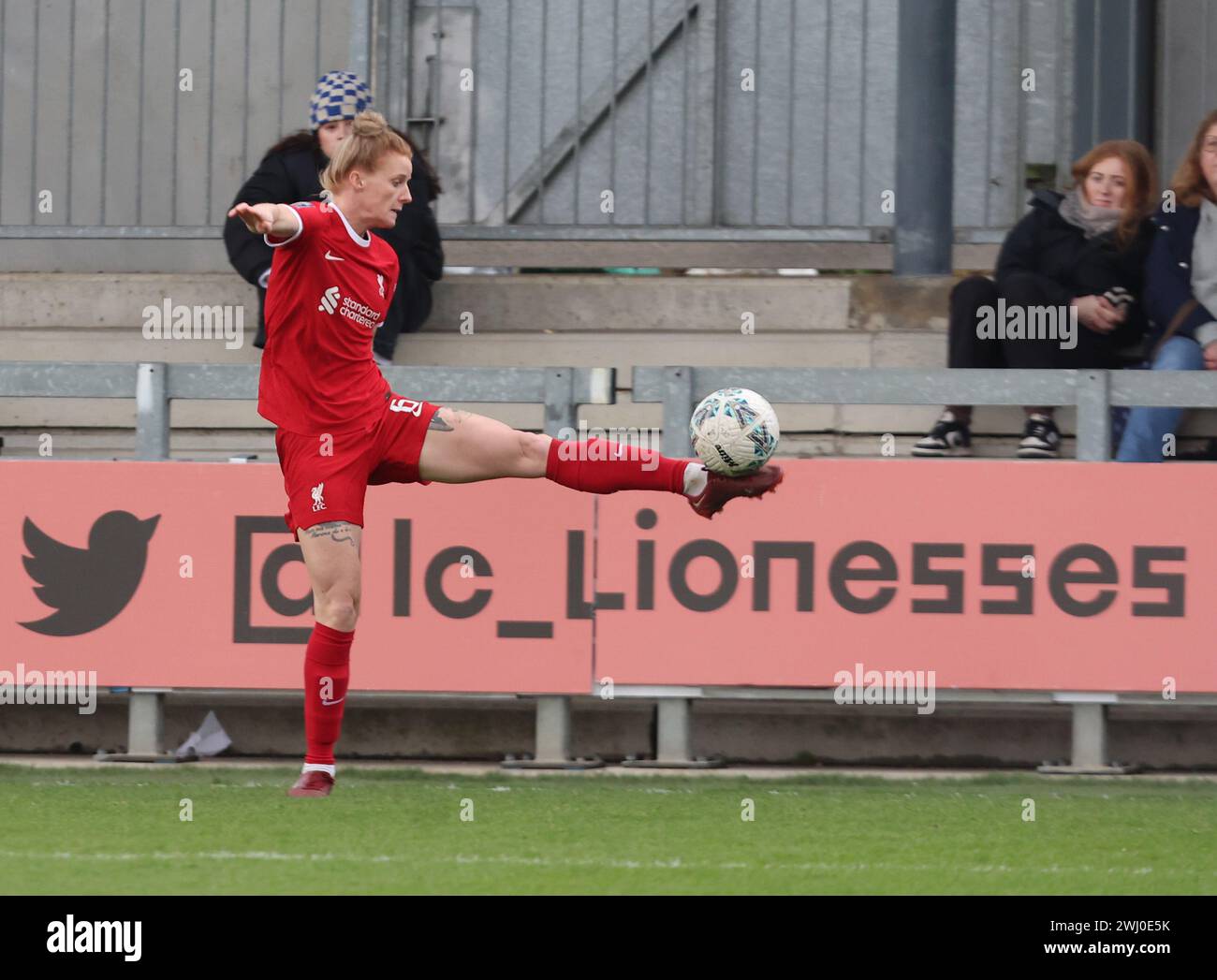 Jasmine Matthews di Liverpool Women durante la partita femminile di fa Cup Fifth RoundSoccer tra London City Lionesses Women e LiverpoolWomen a Prince Foto Stock