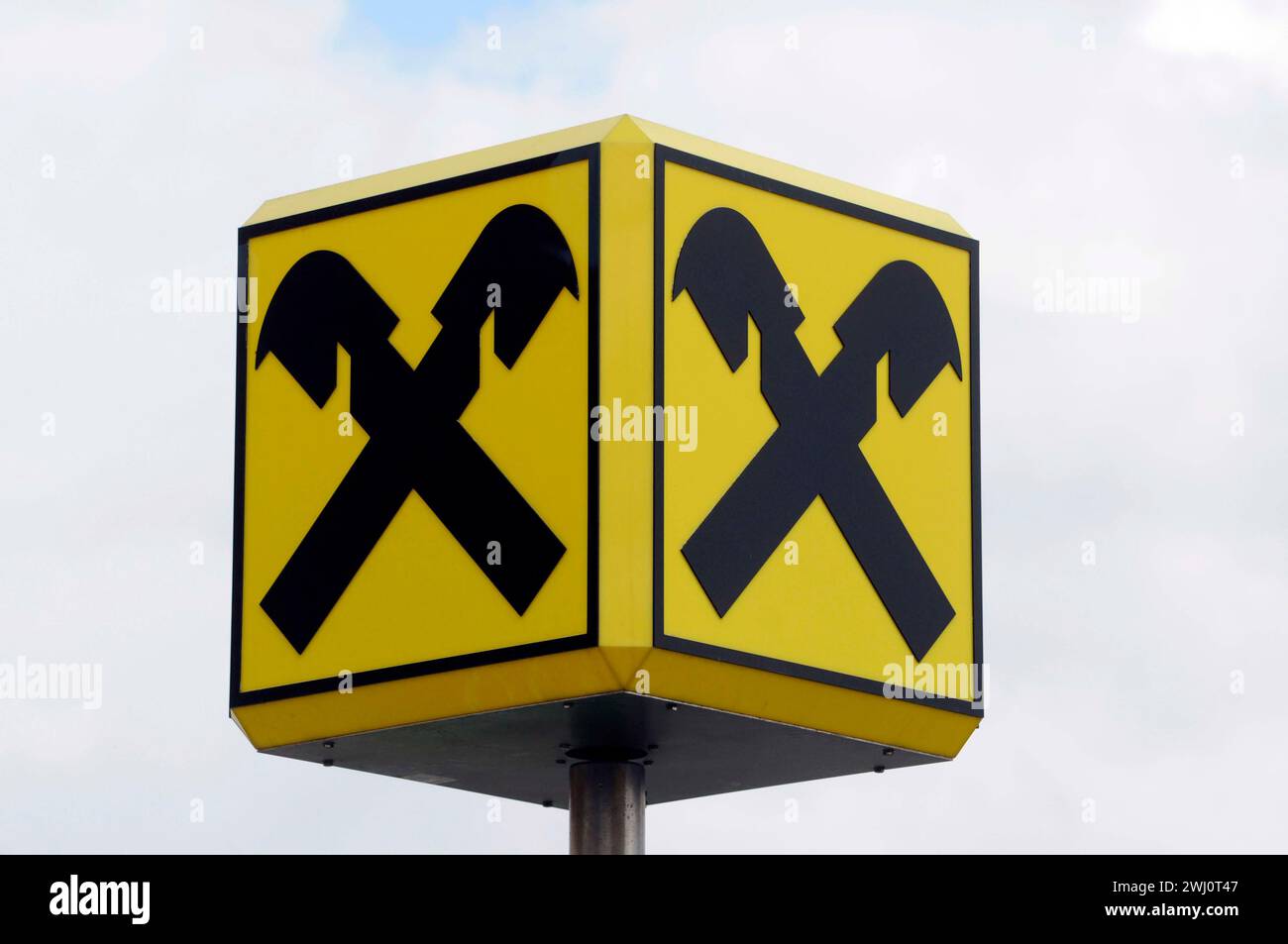 Raiffeisen una banca importante Foto Stock