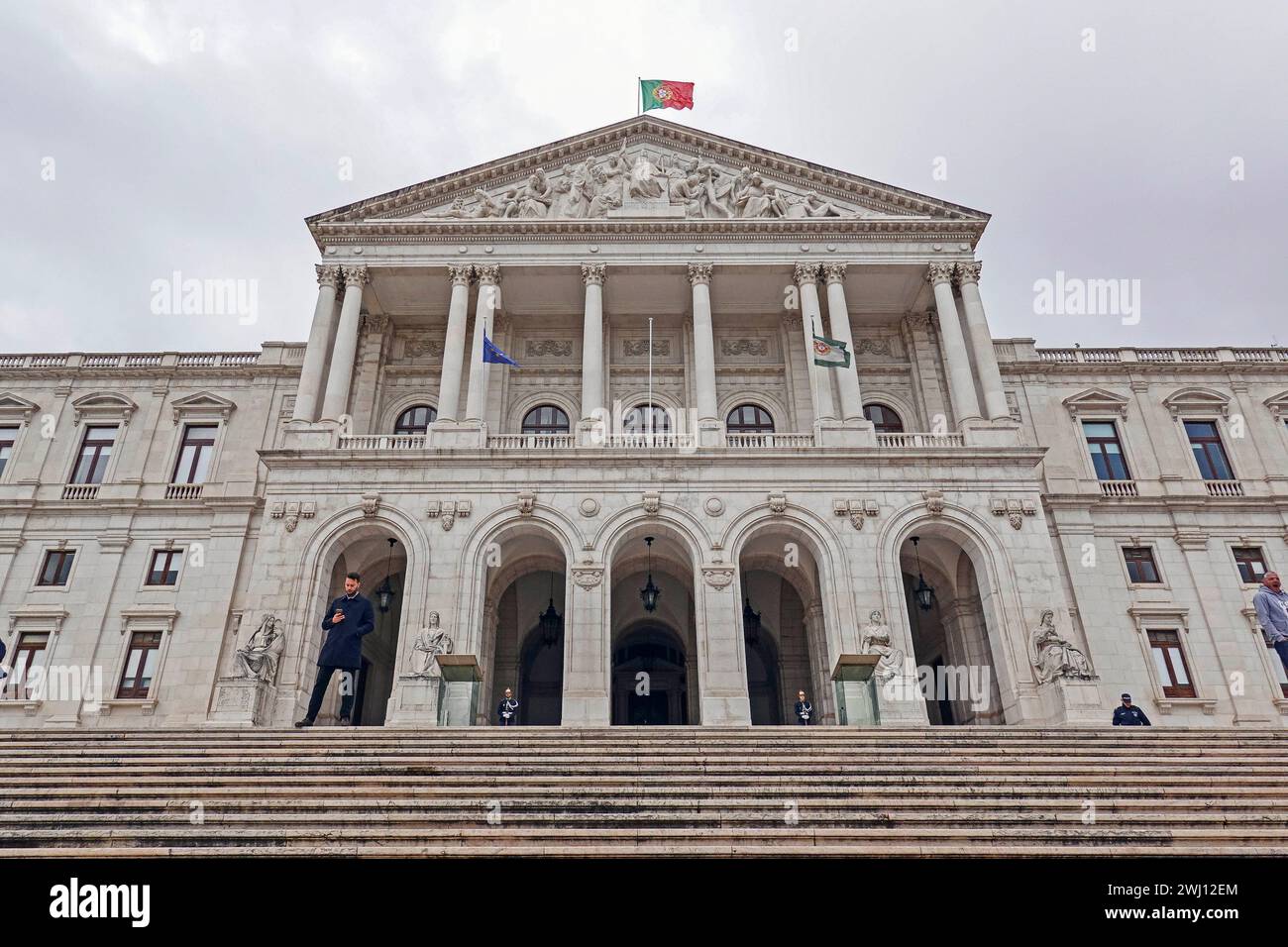 Portogallo, Lisbona, Palacio de Sao Bento - Palazzo di San Benedetto - a Lisbona è la sede dell'Assemblea della Repubblica portoghese, il Parlamento Foto Stock