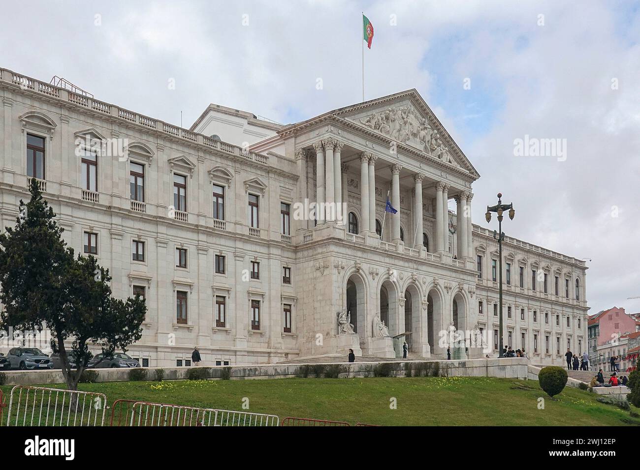 Portogallo, Lisbona, Palacio de Sao Bento - Palazzo di San Benedetto - a Lisbona è la sede dell'Assemblea della Repubblica portoghese, il Parlamento Foto Stock