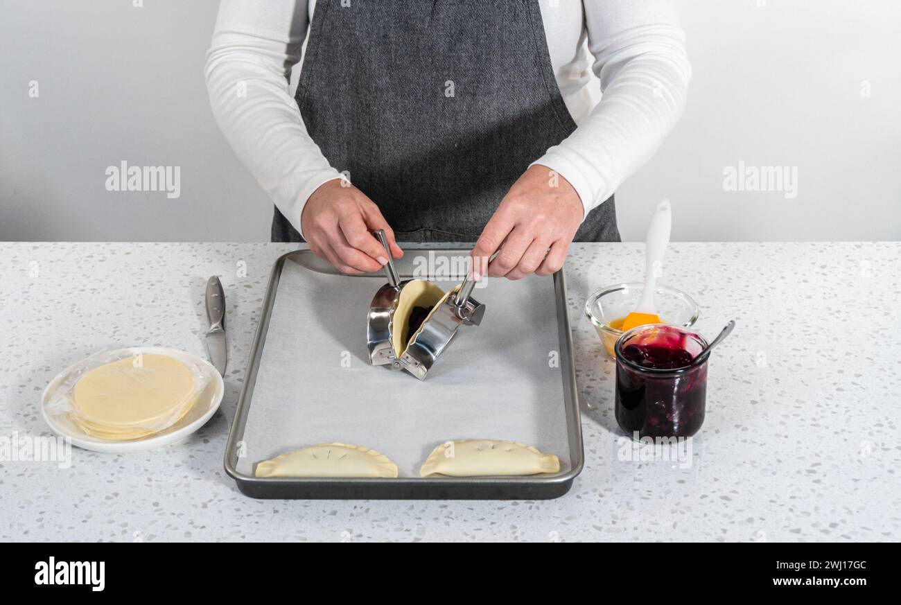 Empanadas con mirtilli Foto Stock