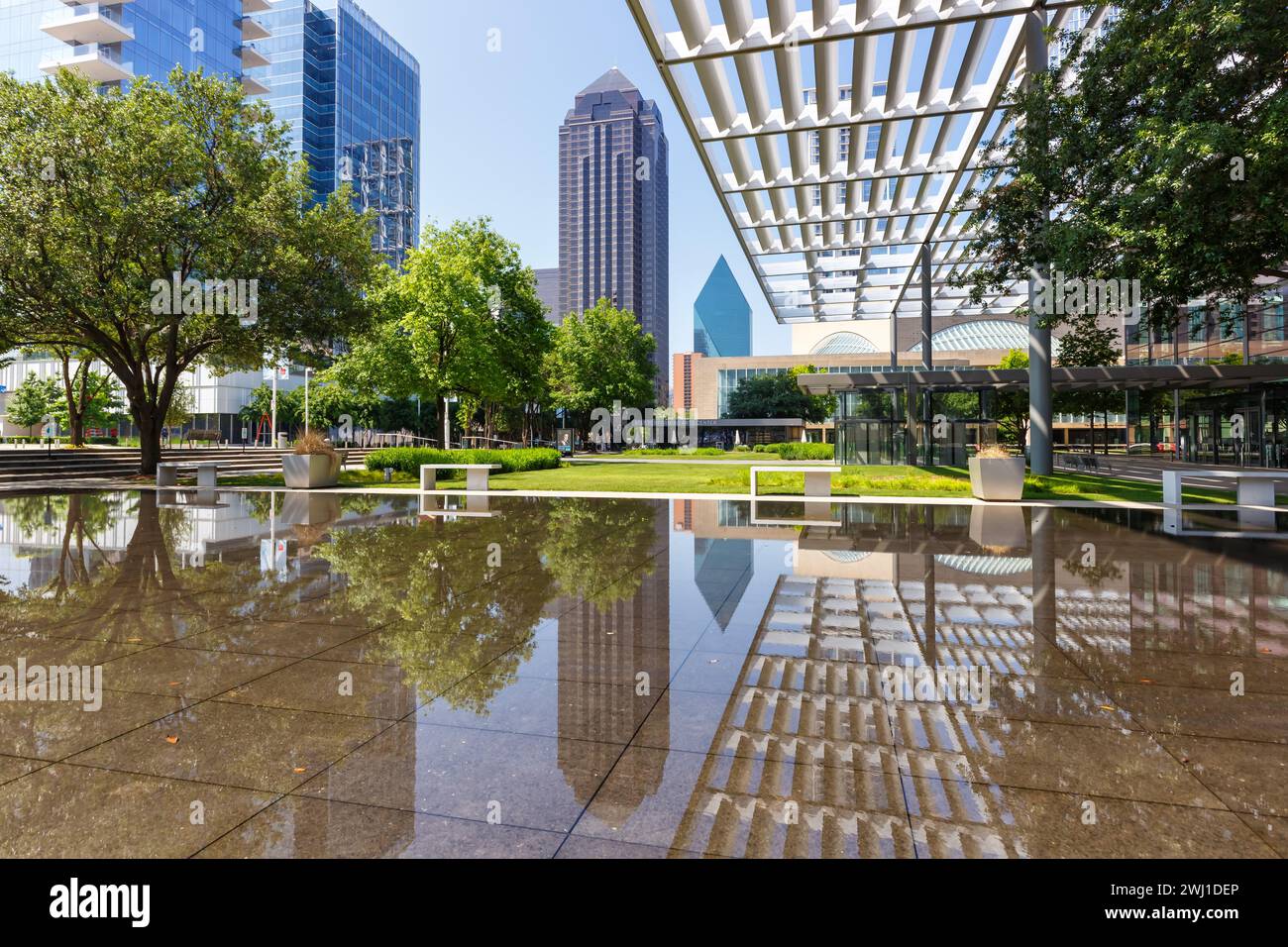 Edificio del teatro del Dallas Performing Arts Center in Texas, Stati Uniti Foto Stock