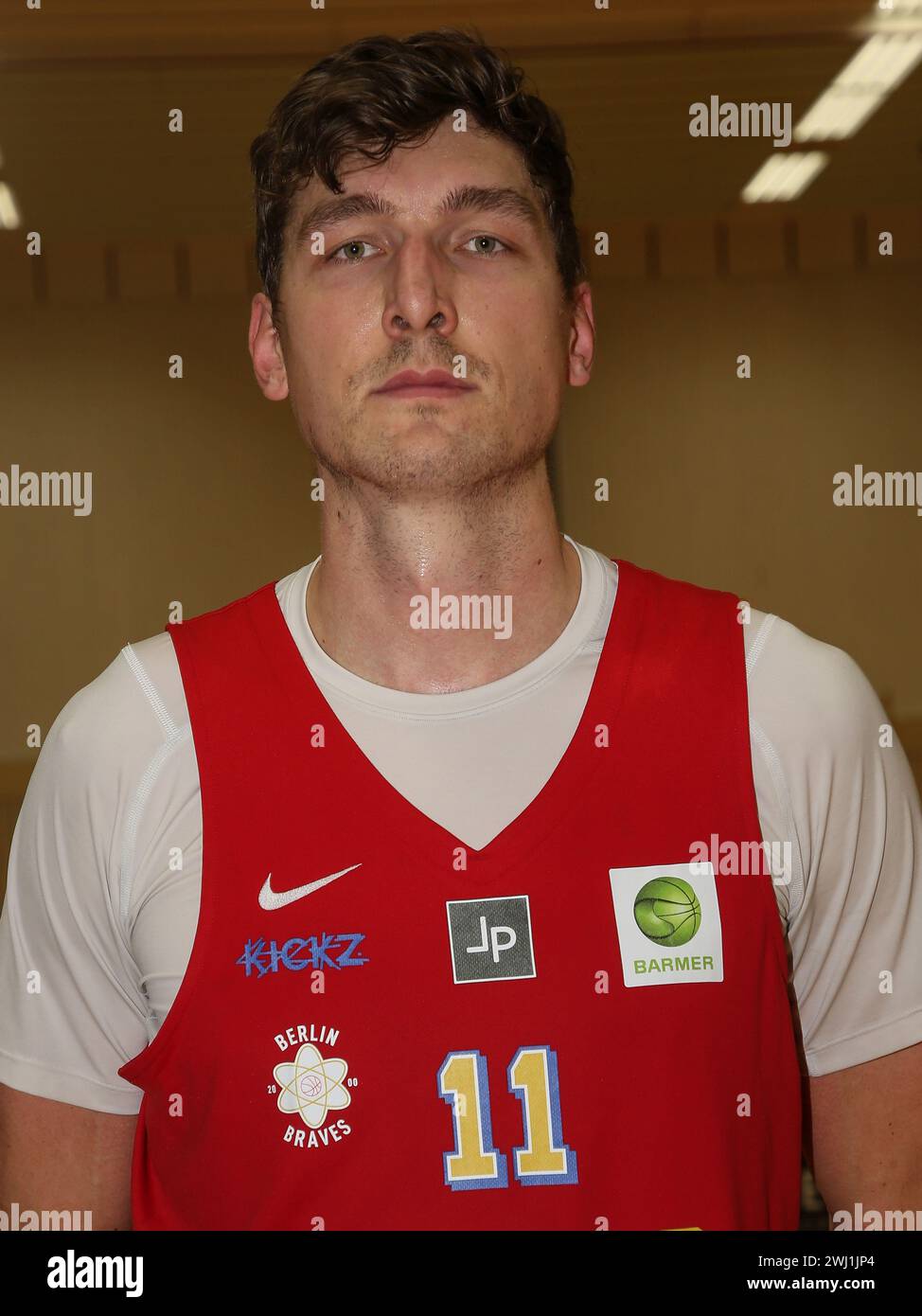 Andreas Seiferth (11) Berlin Braves 2000 Barmer 2nd Basketball Bundesliga prob Nord l'11/04/2023 Foto Stock