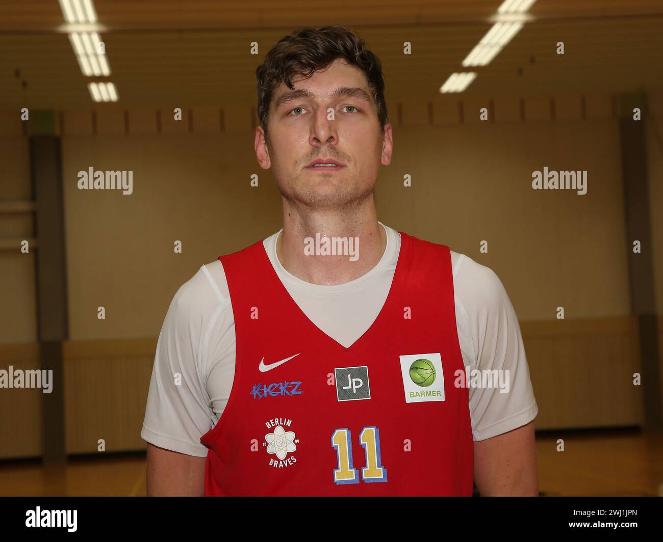 Andreas Seiferth (11) Berlin Braves 2000 Barmer 2nd Basketball Bundesliga prob Nord l'11/04/2023 Foto Stock