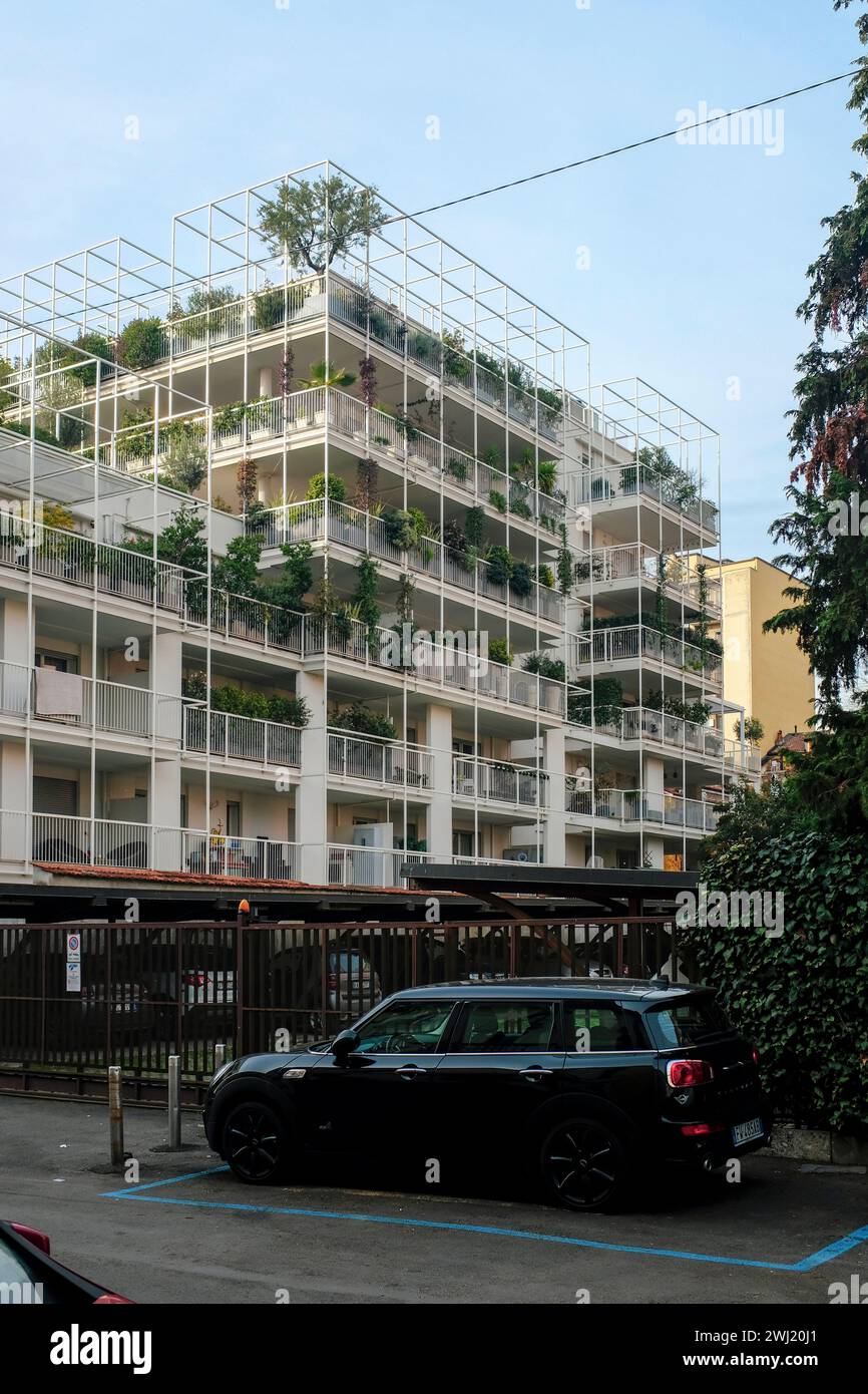 Complesso residenziale in via sala a Milano, Italia Foto Stock