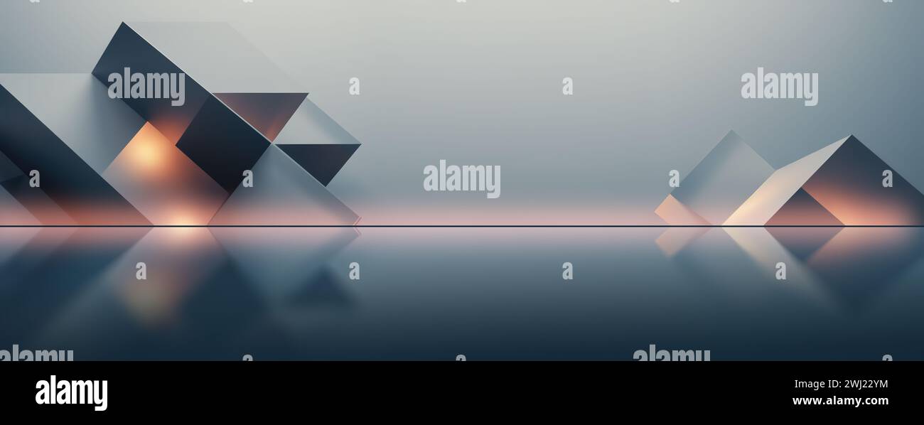 Abstract 3D Business background Foto Stock