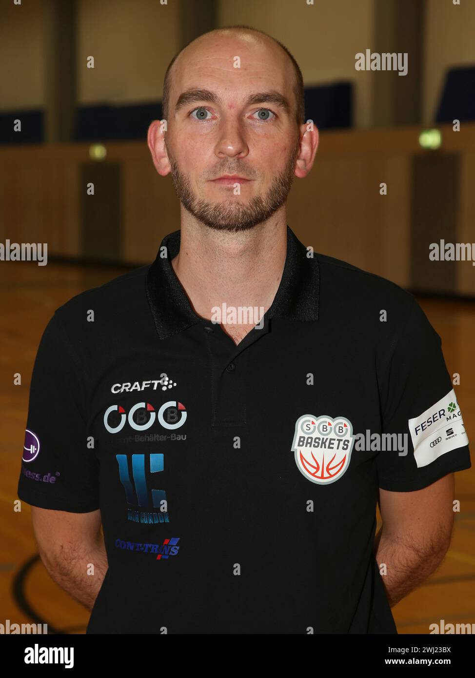 Coach Eiko Potthast FFS Baskets Barmer 2° Basket Bundesliga prob Nord stagione 23-24 il 9/12/23 Foto Stock