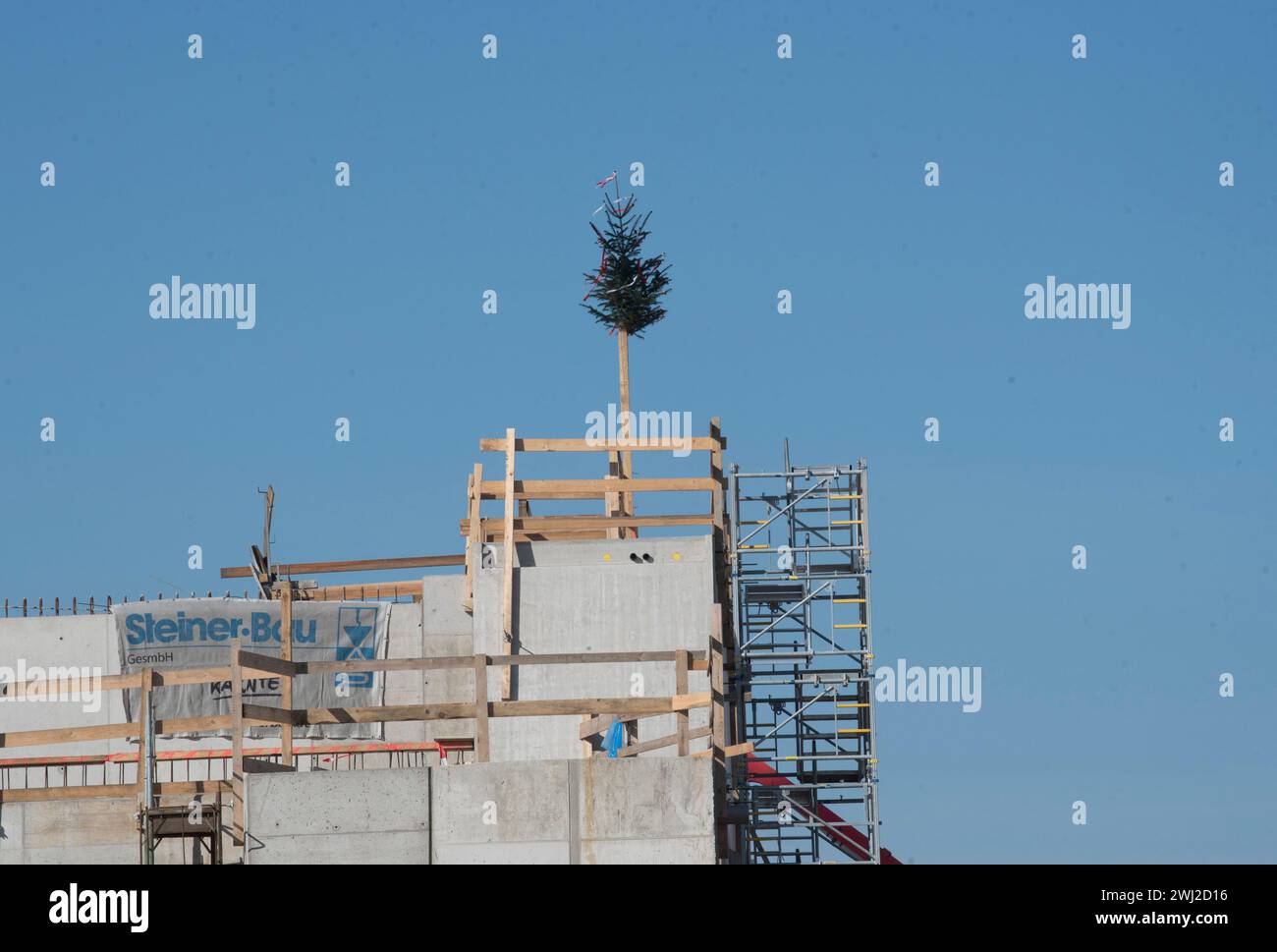 Edificio industriale in cemento e architettura industriale Foto Stock