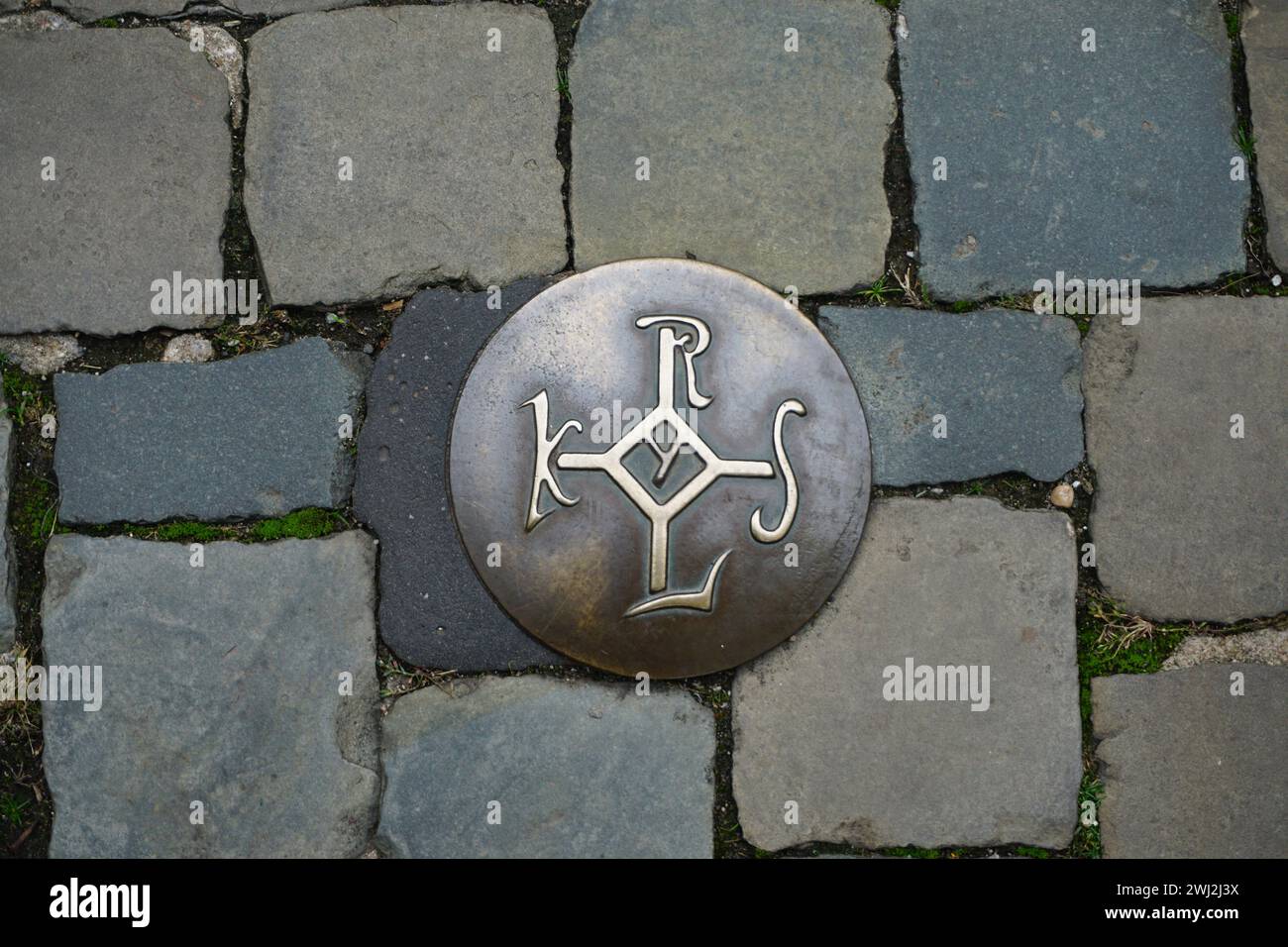 Karolus Monogram Aachen Foto Stock