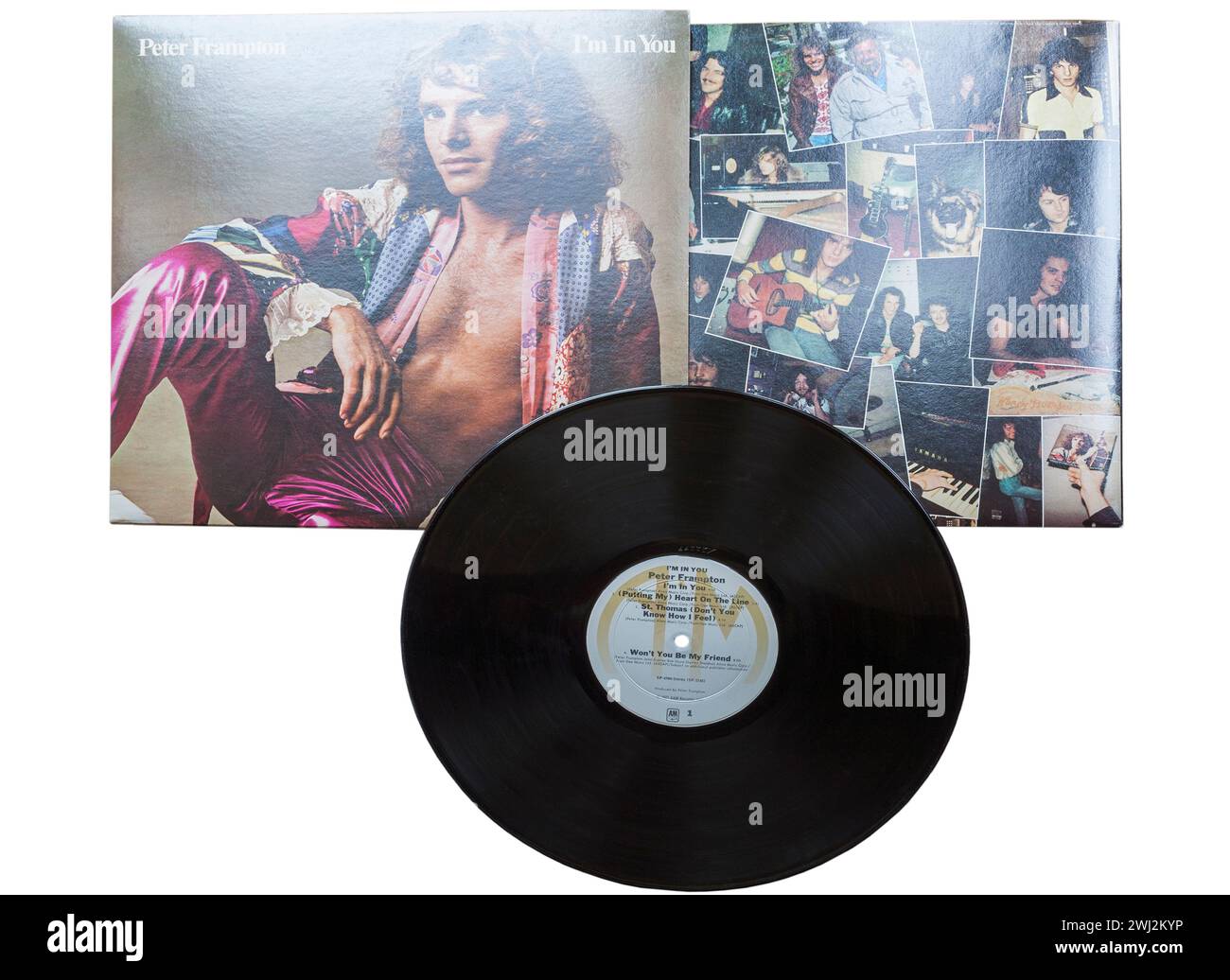 Peter Frampton i'm in You album vinile copertina LP isolata su sfondo bianco - 1977 Foto Stock