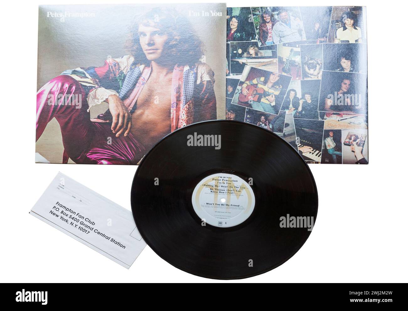 Peter Frampton i'm in You album vinile copertina LP isolata su sfondo bianco - 1977 Foto Stock