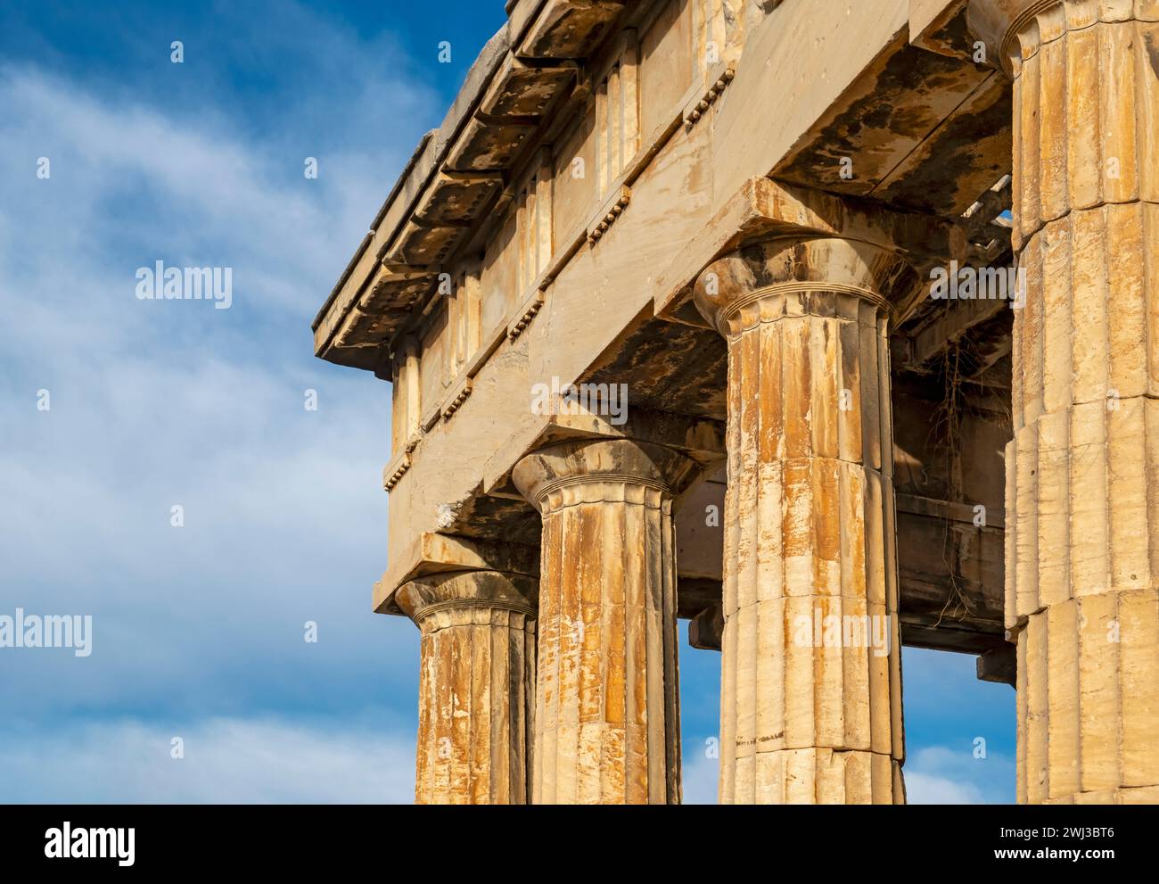 Tempio di Efesto, antica Agora di Atene, Grecia Foto Stock