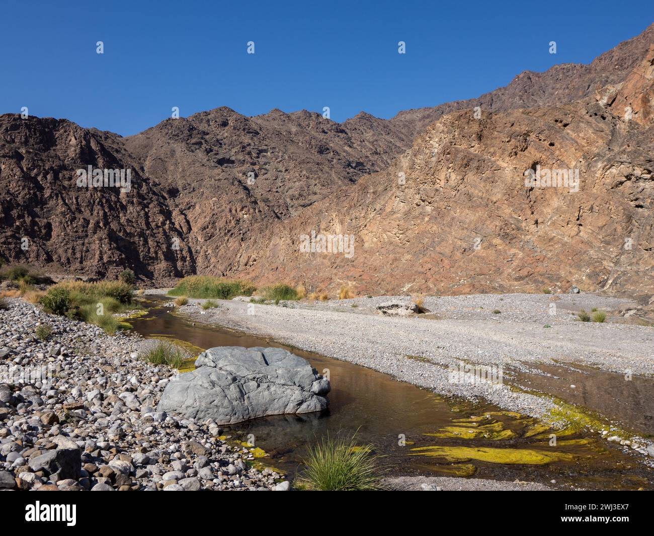 Il Moho a Wadi al Abyad, Oman Foto Stock