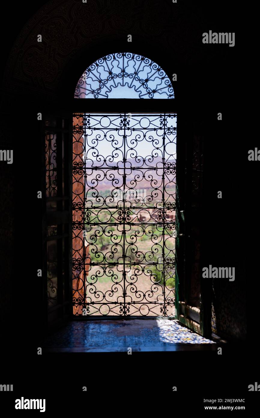 La Kasbah di Telouet nell'Atlante, Marocco Foto Stock