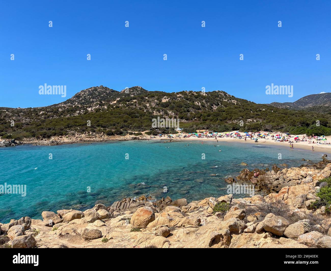 Sardegna nel mediterraneo Foto Stock