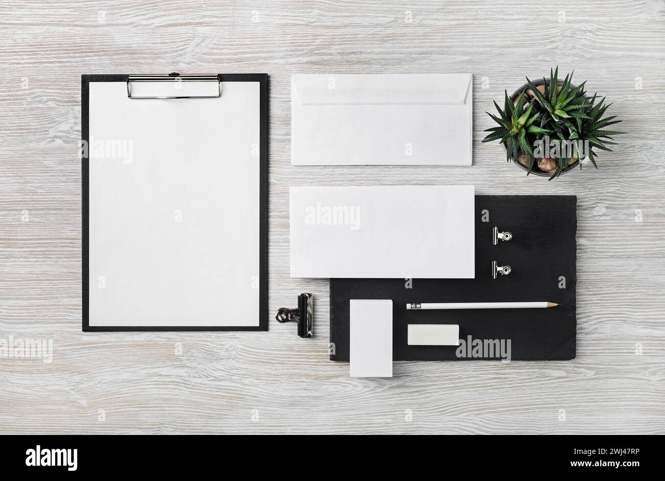 Foto di vuoto articoli di cancelleria Foto Stock