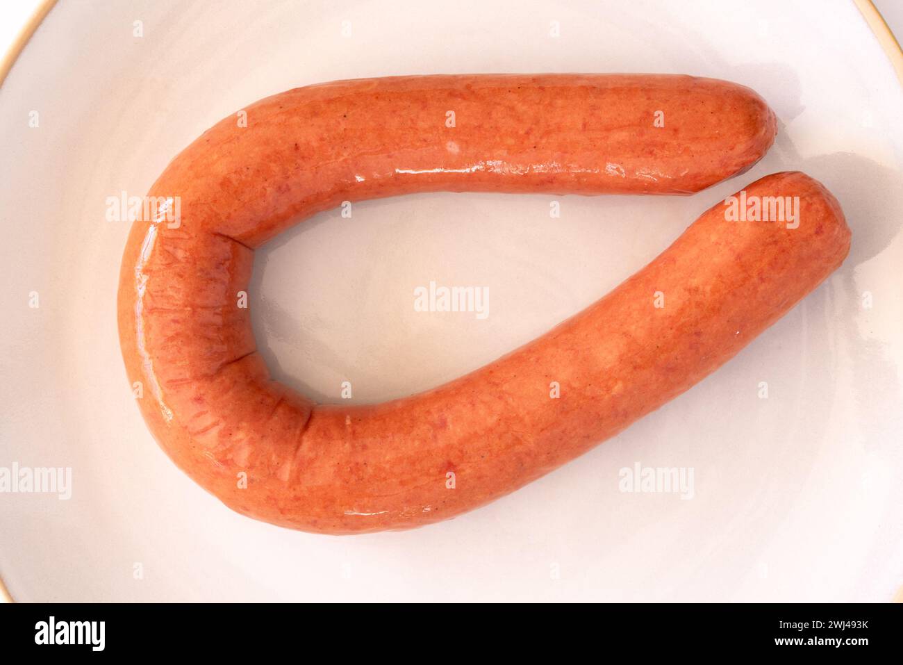 Anello di salsiccia di manzo Foto Stock
