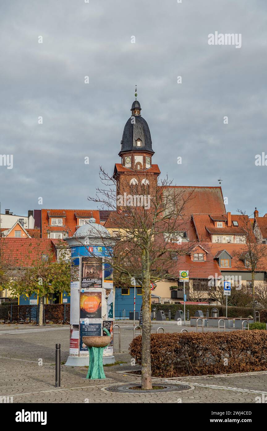 Colonna di pubblicità Foto Stock