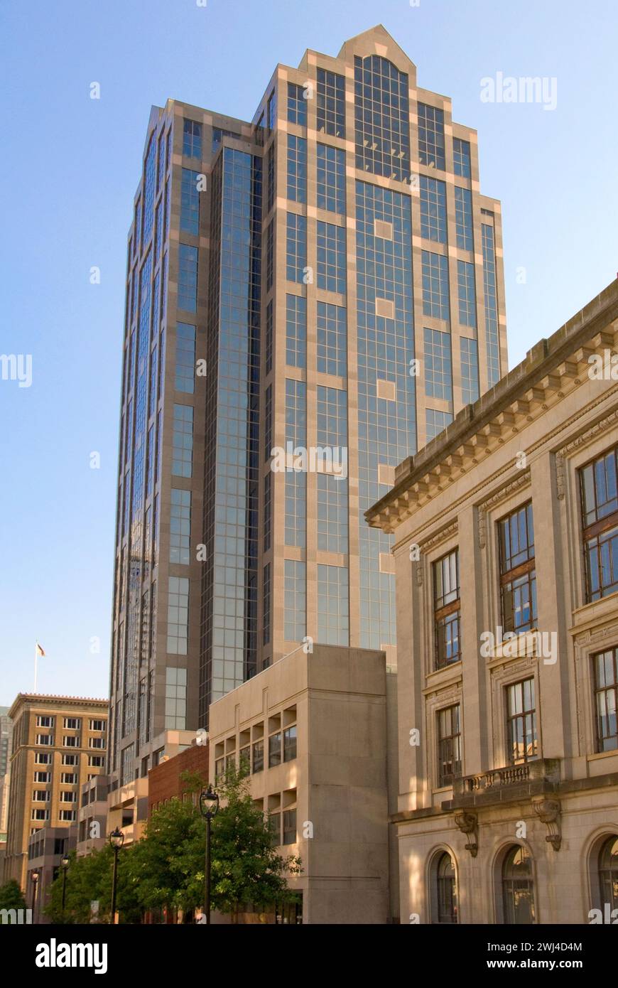 Edifici su Fayetteville Street - Raleigh, North Carolina Foto Stock