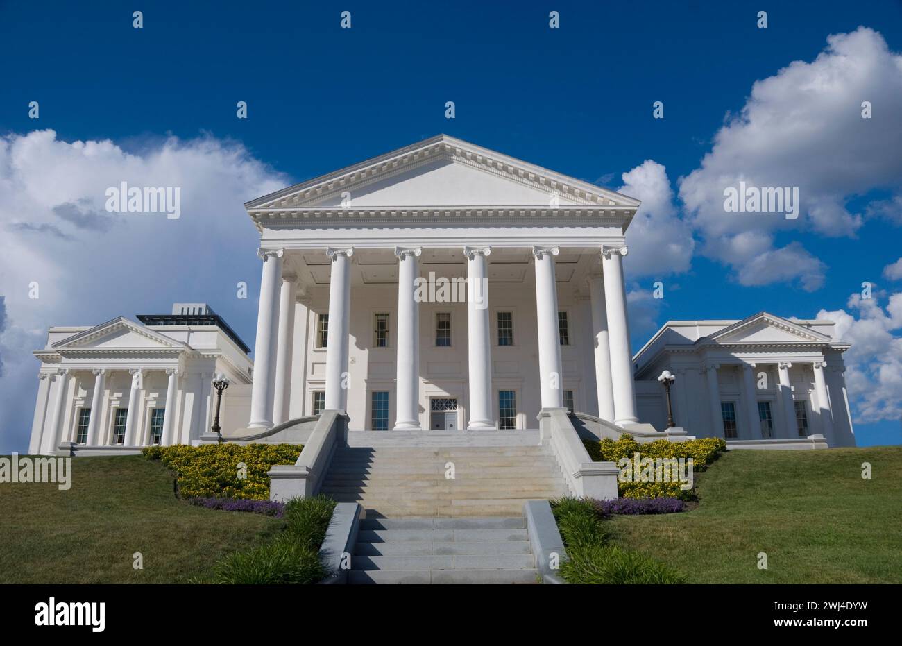 Virginia State Capitol - struttura neoclassica progettata da Thomas Jefferson il secondo presidente degli Stati Uniti - Richmond, Virginia Foto Stock