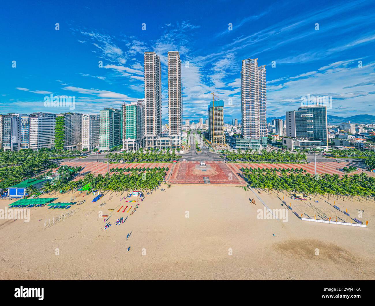 Da Nang bellissime scene e spiaggia Foto Stock