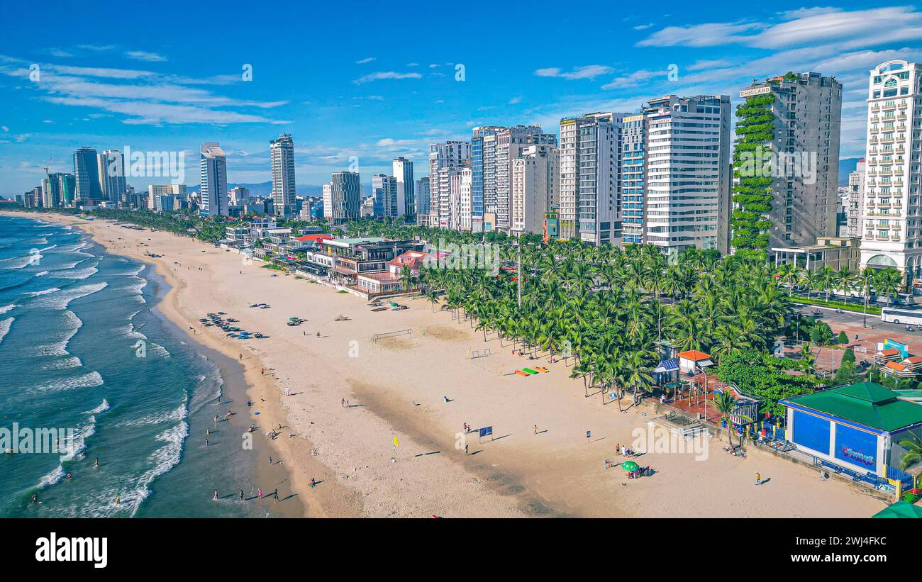 Da Nang bellissime scene e spiaggia Foto Stock