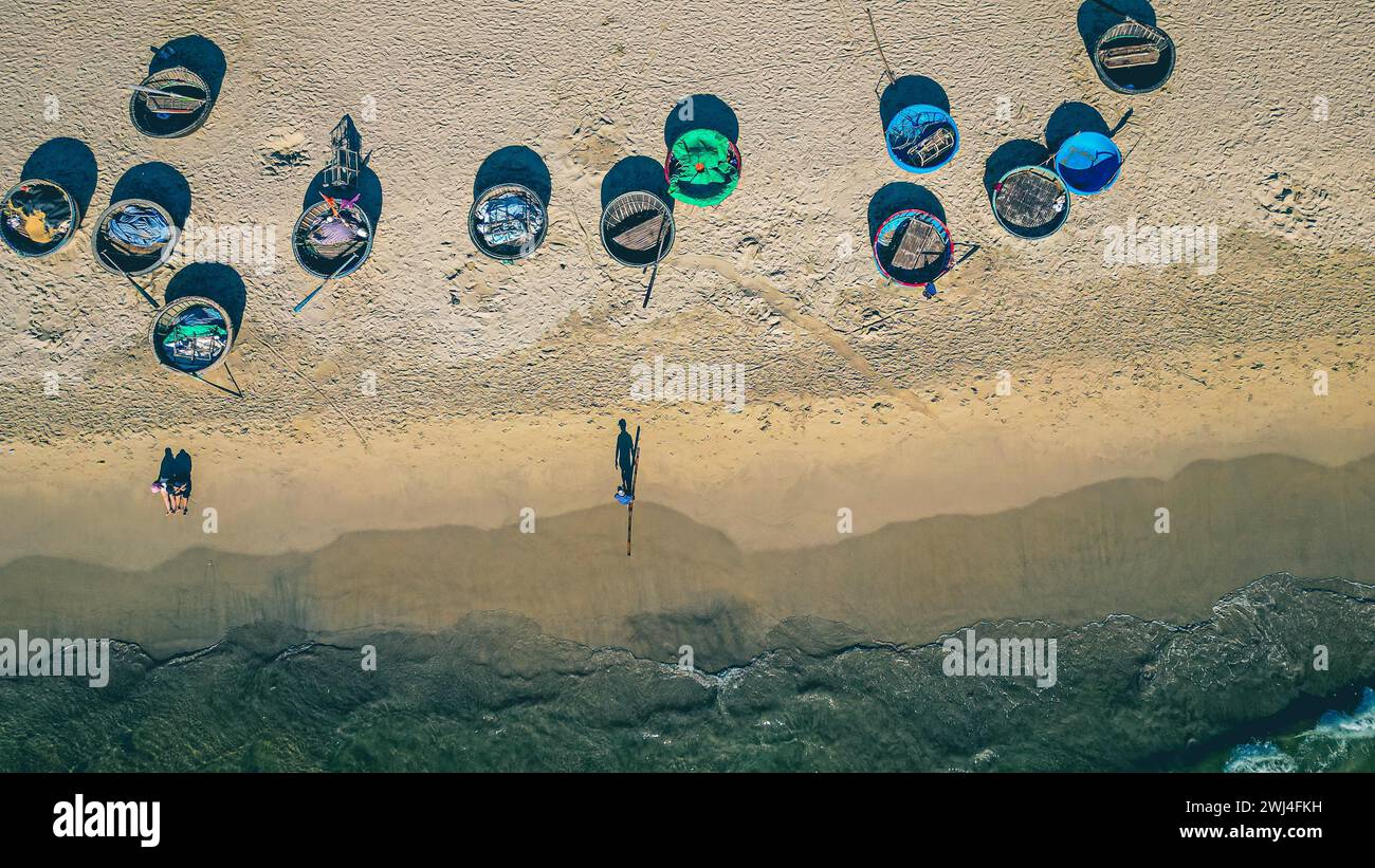 Da Nang bellissime scene e spiaggia Foto Stock