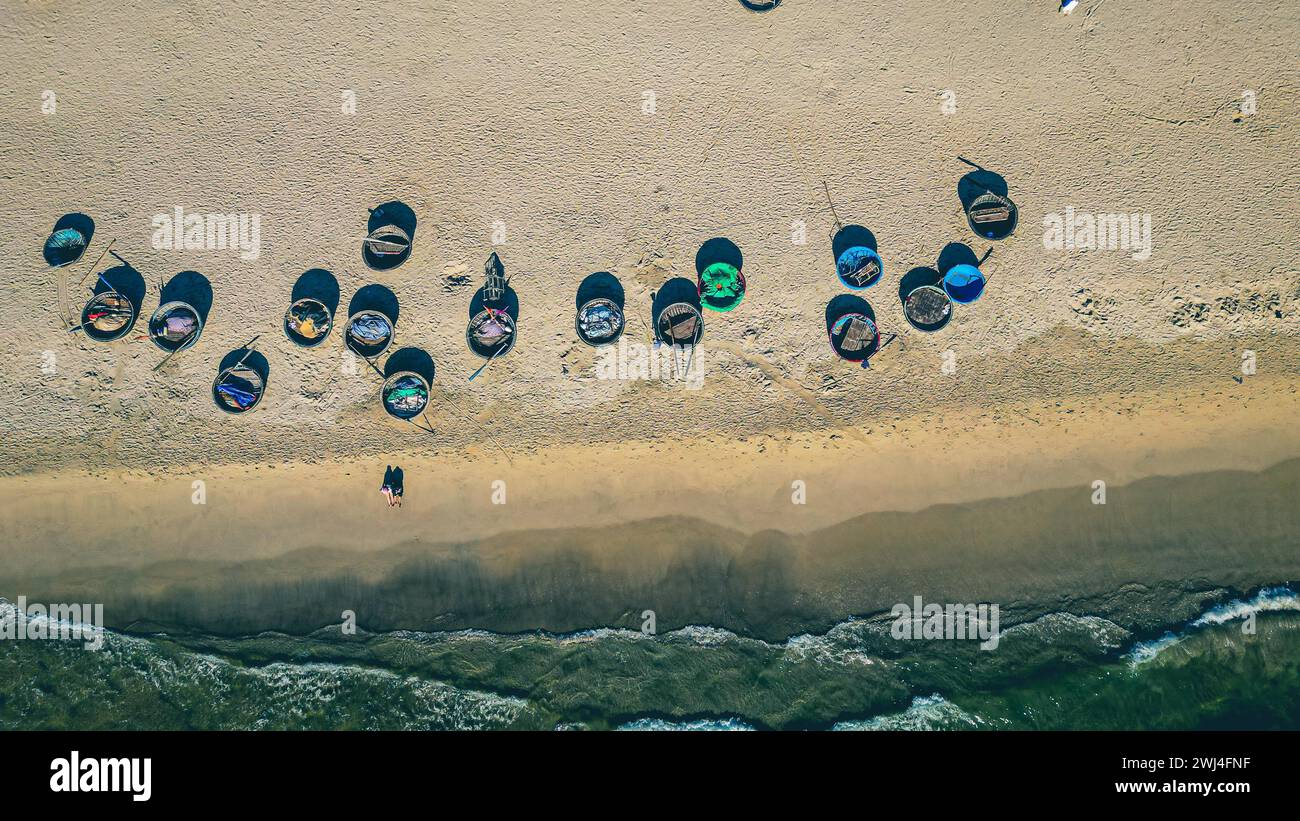 Da Nang bellissime scene e spiaggia Foto Stock