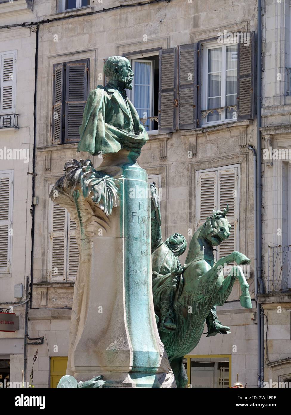 Statue a la Rochelle Foto Stock