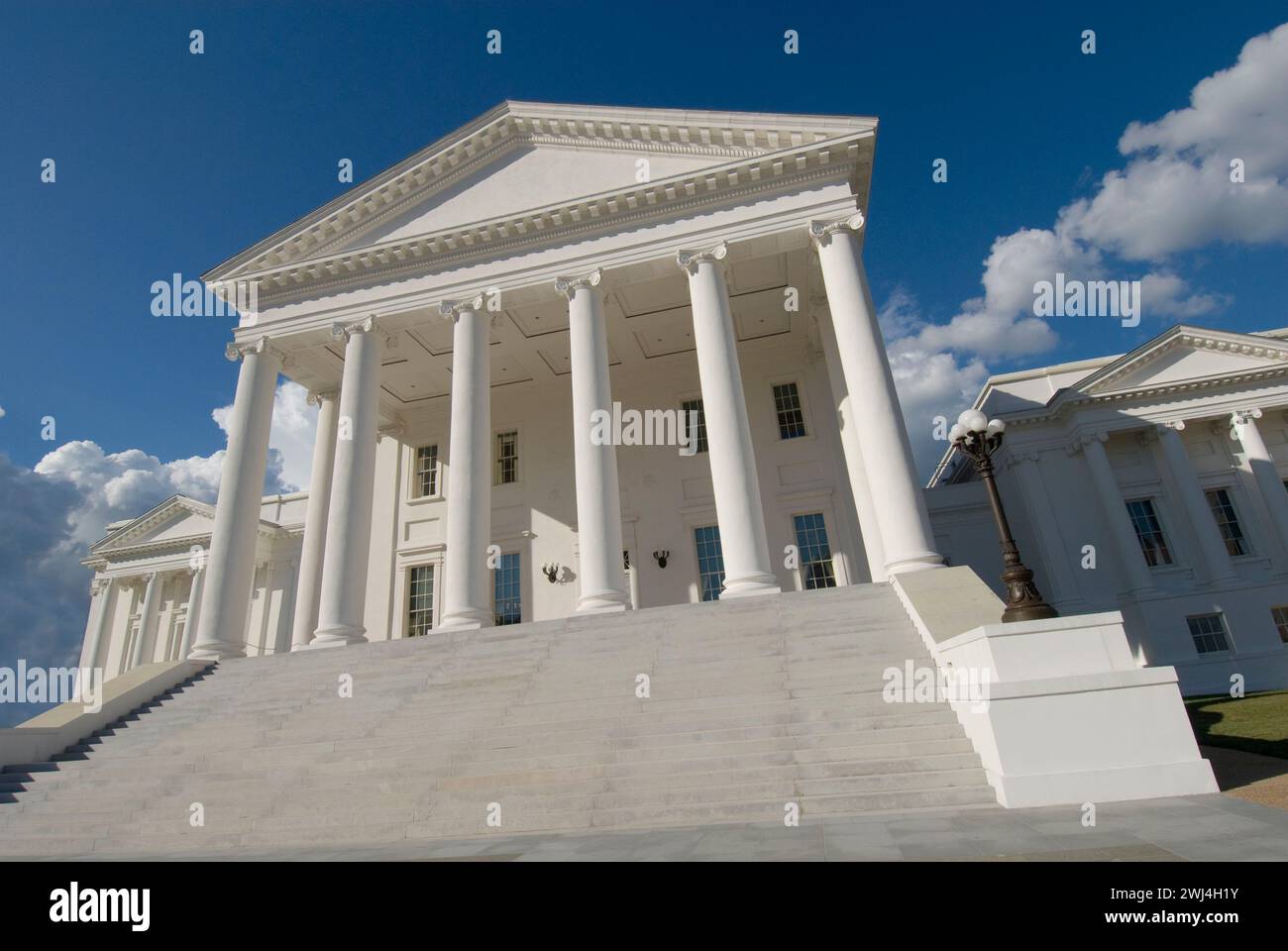 Virginia State Capitol - struttura neoclassica progettata da Thomas Jefferson il secondo presidente degli Stati Uniti - Richmond, Virginia Foto Stock