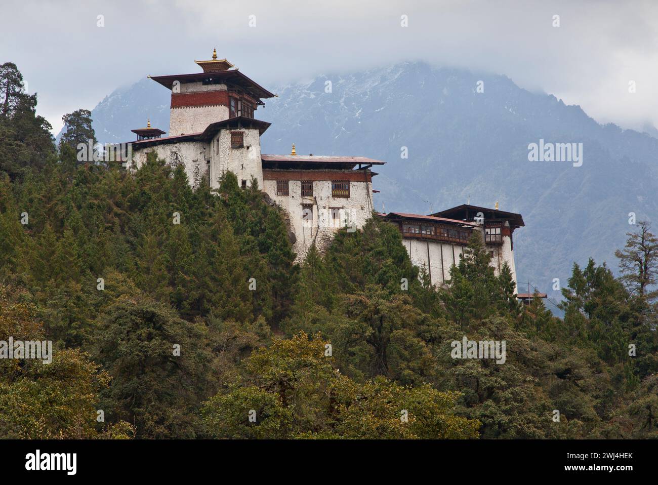 Gasa Dzong Foto Stock