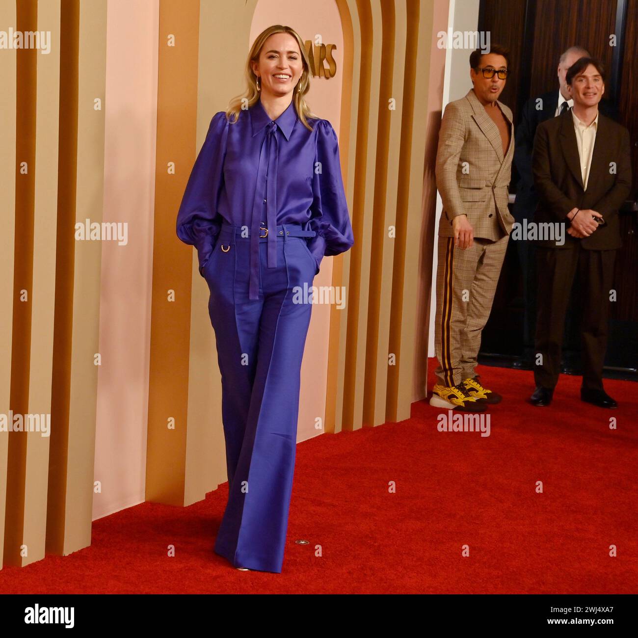 Emily Blunt partecipa al 96° pranzo annuale dei candidati agli Oscar al Beverly Hilton di Beverly Hills, California, lunedì 12 febbraio 2024. Foto di Jim Ruymen/UPI Foto Stock