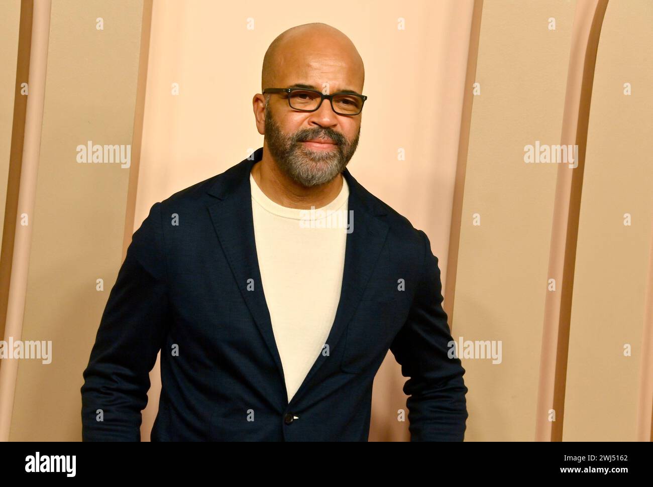 Jeffrey Wright partecipa al 96° pranzo annuale dei candidati agli Oscar al Beverly Hilton di Beverly Hills, California, lunedì 12 febbraio 2024. Foto di Jim Ruymen/UPI Foto Stock