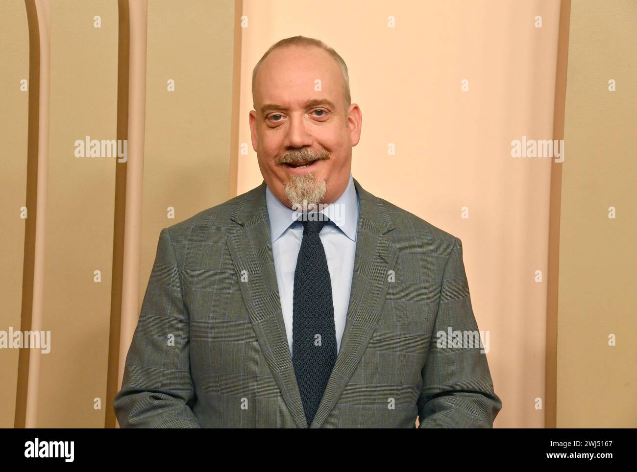 Paul Giamatti partecipa al 96° pranzo annuale dei candidati agli Oscar al Beverly Hilton di Beverly Hills, California, lunedì 12 febbraio 2024. Foto di Jim Ruymen/UPI Foto Stock