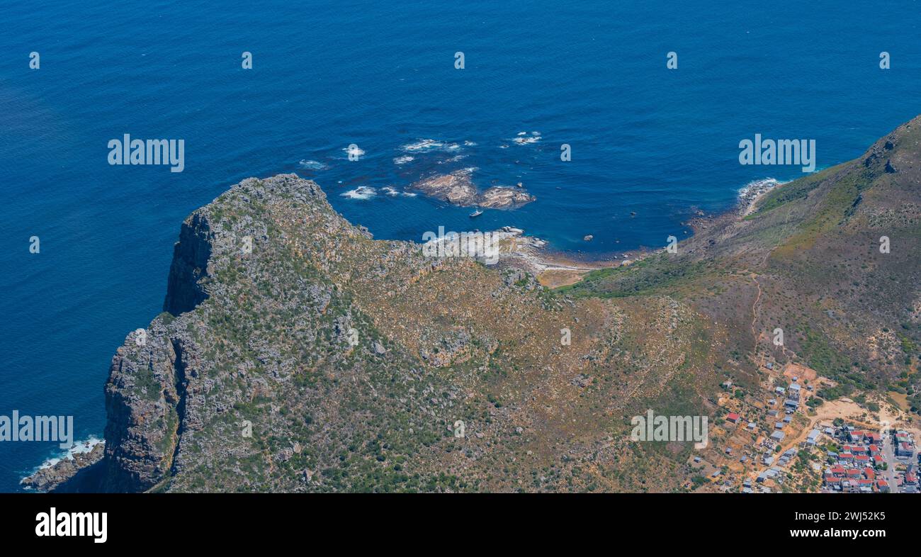 Costa dell'Atlantico meridionale vicino a città del Capo, Sudafrica Foto Stock