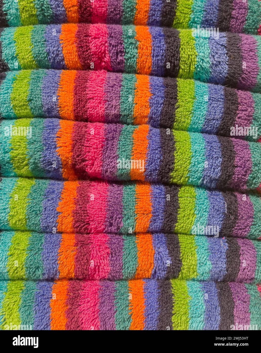 Coperta mista di lana colorata di alpaca, lana, mohair e lana angora Foto Stock