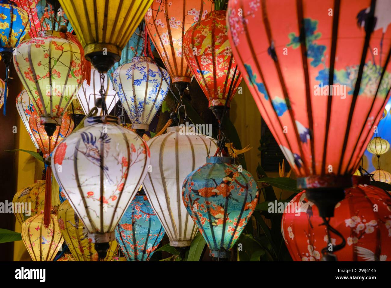2024 gennaio, Hoi An lanterne di notte Foto Stock