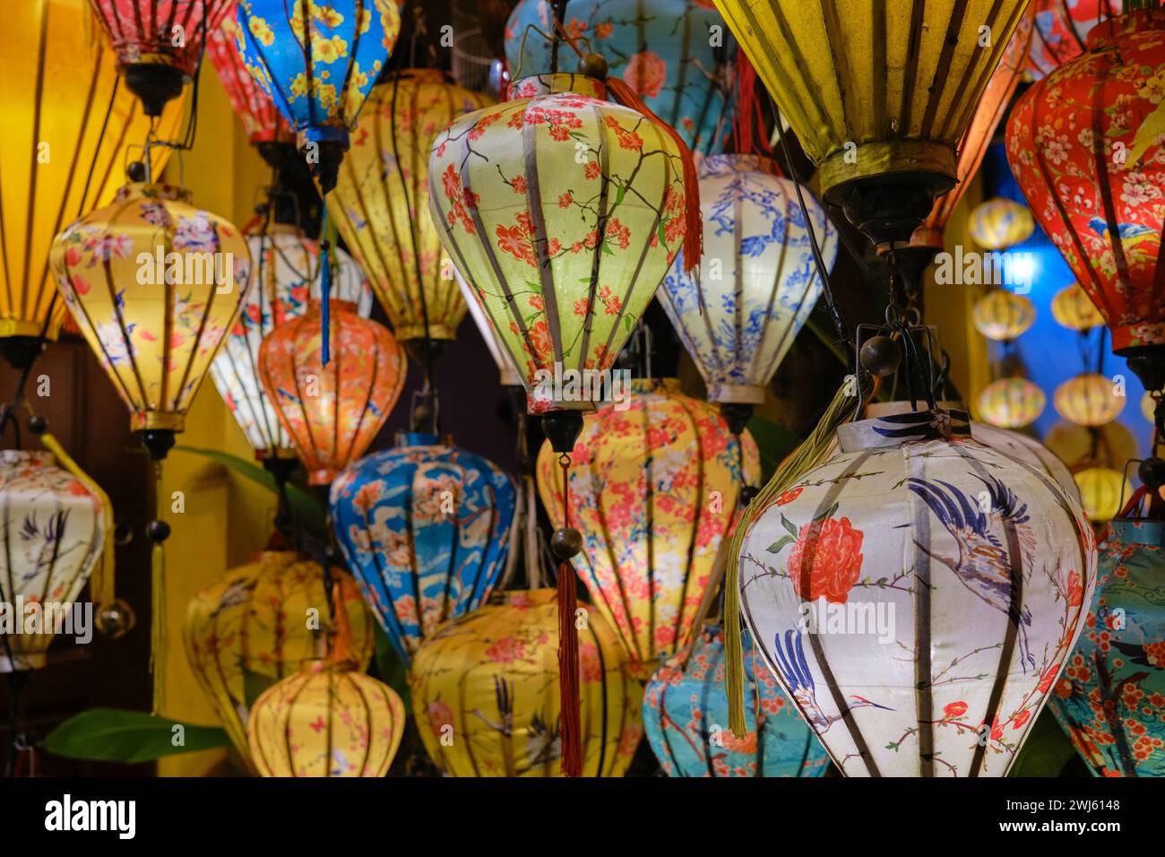 2024 gennaio, Hoi An lanterne di notte Foto Stock