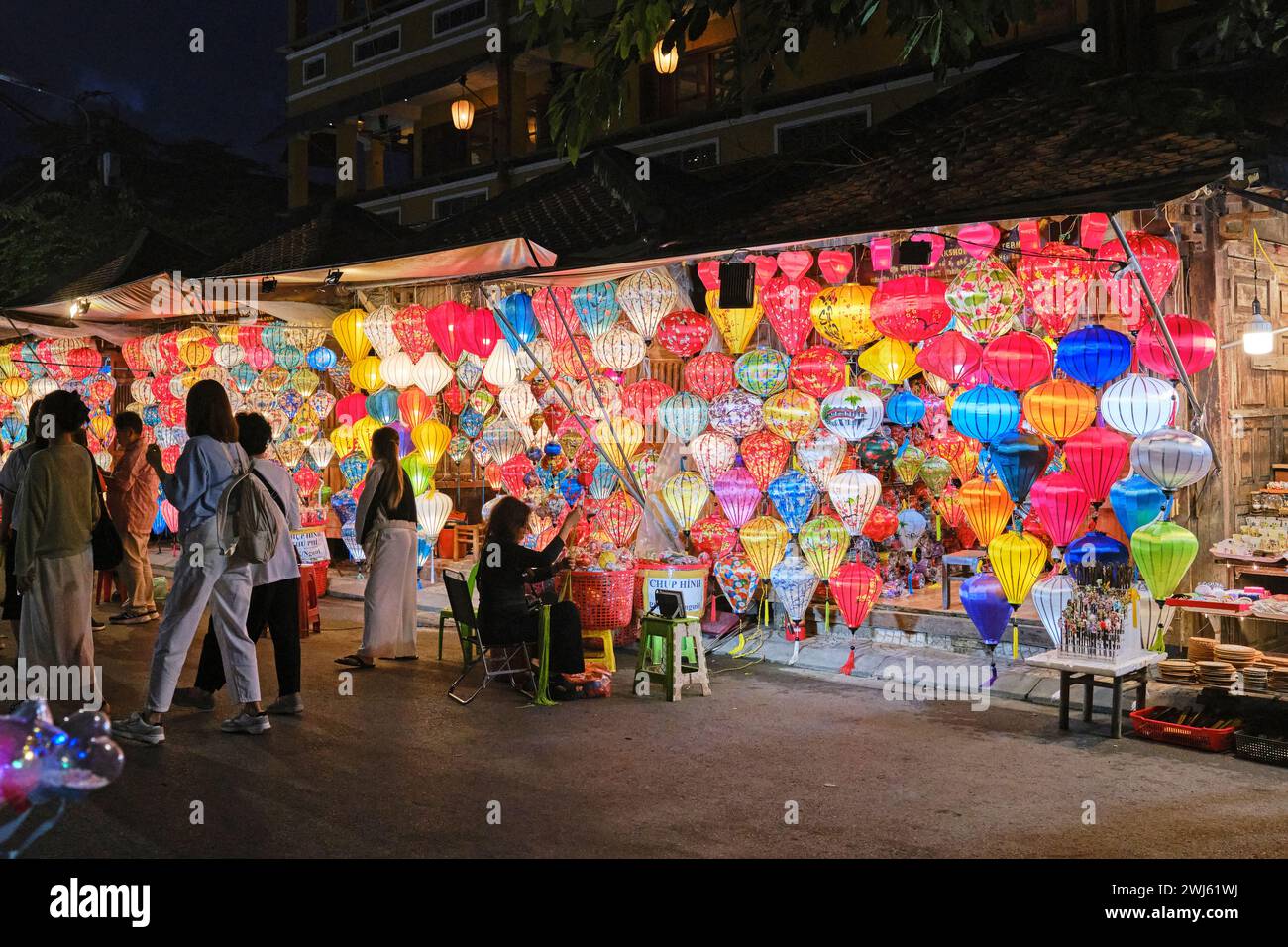 2024 gennaio, Hoi An lanterne di notte Foto Stock