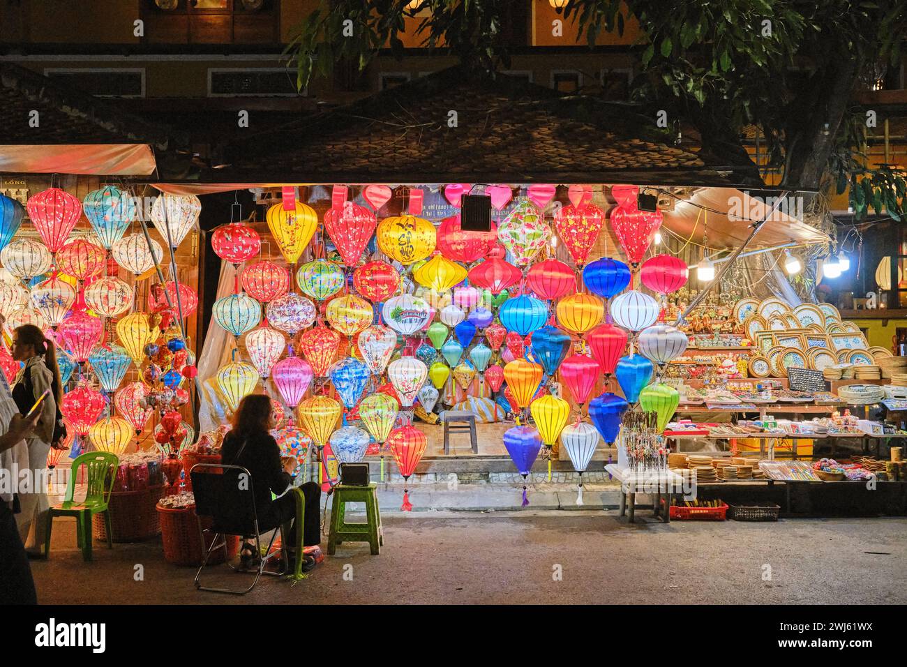 2024 gennaio, Hoi An lanterne di notte Foto Stock